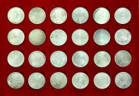 ALEMANIA. Olimpiada de Münich. 1972. 24 monedas de 10 marcos en estuche. SC.