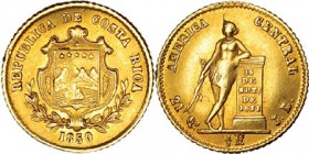 COSTA RICA. 1/2 escudo. 1850. JB. KM-97. EBC-/MBC+.