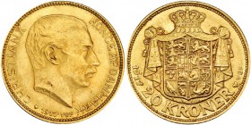 DINAMARCA. 20 coronas. 1917. VBP. KM-817.1. EBC+.