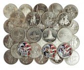 ESTADOS UNIDOS DE NORTEAMÉRICA. Lote de 35 monedas de 1/2 dólar conmemorativas. 1893 (Colón)-2008. KM-198, 208, 212, 224, 228, 233, 237, 240, 243, 246...