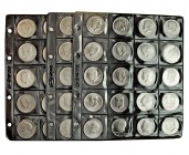 ESTADOS UNIDOS DE NORTEAMÉRICA. Colección de 140 monedas de 1/2 dólar. Kennedy (21 de plata). 1964 a 2010. KM-202/2029/202b/A202-b/A202c/205 y 205a. S...