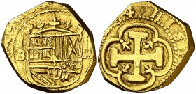 (16)84. Carlos II. Barcelona. 4 escudos. (Cal. 88, mismo ejemplar) (Tauler 67, mismo ejemplar). 13,33 g. Leones y castillos. Extraordinario ejemplar. ...