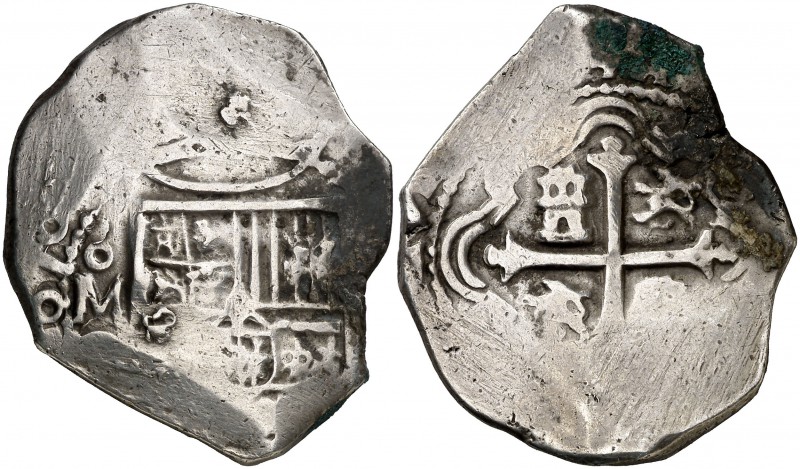 1676. Carlos II. México. (G). 8 reales. (Cal. 276). 27,29 g. Oxidaciones. Acuñac...