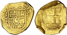 (1)699/8. Carlos II. México. L. 8 escudos. (Cal. 30) (Cal.Onza 134 var) (Tauler 133a (9), mismo ejemplar edición digital). 27 g. Golpecitos en canto. ...