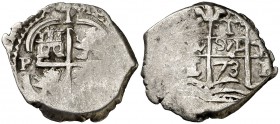 1673. Carlos II. Potosí. E. 1 real. (Cal. 709). 3,25 g. MBC.