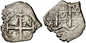 1691. Carlos II. Potosí. . 1 real. (Cal. 730). 2,34 g. Triple ensayador. Rayitas. MBC/MBC-.