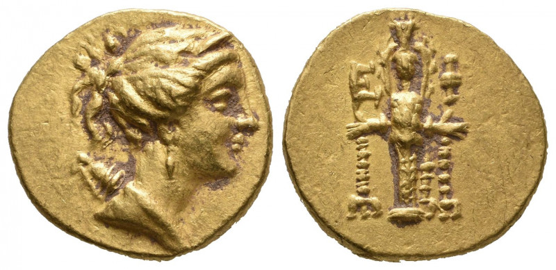 IONIA. Ephesus. Ca. 133-88 BC. AV stater. First series, ca. 133-100 BC.
Draped b...