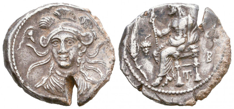 Cilicia, Mallos. Balakros (Satrap of Cilicia, 333-323 BC). AR Stater. Baal of Ta...