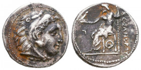 MACEDONIAN KINGDOM. Alexander III the Great (336-323 BC). AR Drachm.

Condition: Very Fine

Weight: 4,2 gr
Diameter: 18,6 mm