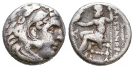MACEDONIAN KINGDOM. Alexander III the Great (336-323 BC). AR Drachm.

Condition: Very Fine

Weight: 4,2 gr
Diameter: 16,7 mm