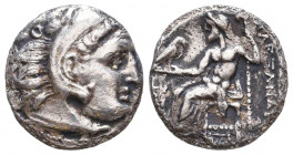 MACEDONIAN KINGDOM. Alexander III the Great (336-323 BC). AR Drachm.

Condition: Very Fine

Weight: 3,4 gr
Diameter: 17 mm