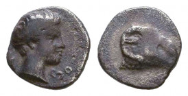 Greek Obol, Ca. 350-300 BC. AR.

Condition: Very Fine

Weight: 0,4 gr
Diameter: 7,8 mm