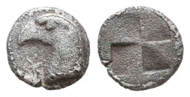 Greek Obol, Ca. 350-300 BC. AR.

Condition: Very Fine

Weight: 0,3 gr
Diameter: 7,8 mm