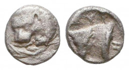 Greek Obol, Ca. 350-300 BC. AR.

Condition: Very Fine

Weight: 0,4 gr
Diameter: 7,4 mm