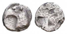 Greek Obol, Ca. 350-300 BC. AR.

Condition: Very Fine

Weight: 0,3 gr
Diameter: 7,9 mm