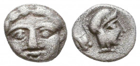 Greek Obol, Ca. 350-300 BC. AR.

Condition: Very Fine

Weight: 0,8 gr
Diameter: 9,6 mm