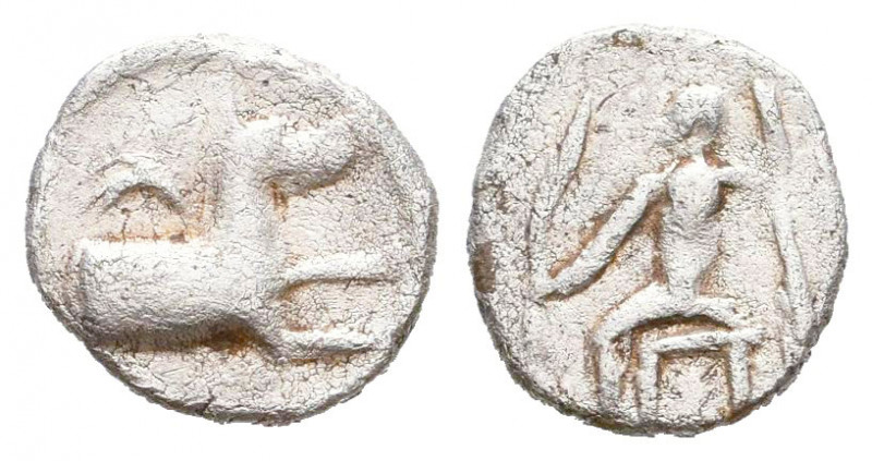 Greek Obol, Ca. 350-300 BC. AR.

Condition: Very Fine

Weight: 0,6 gr
Diameter: ...