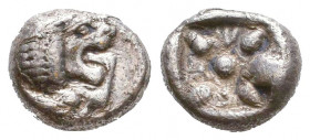Greek Obol, Ca. 350-300 BC. AR.

Condition: Very Fine

Weight: 1,1 gr
Diameter: 9,8 mm