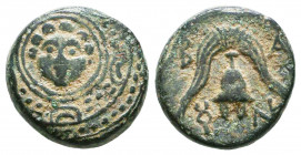 KINGS OF MACEDON. Alexander III 'the Great' (336-323 BC). Ae. 

Condition: Very Fine

Weight: 3,9 gr
Diameter: 15,1 mm