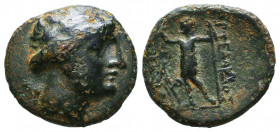 Greek Coins, Ae.

Condition: Very Fine

Weight: 4 gr
Diameter: 18,5 mm