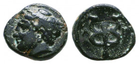Greek Coins, Ae.

Condition: Very Fine

Weight: 1,3 gr
Diameter: 11,6 mm