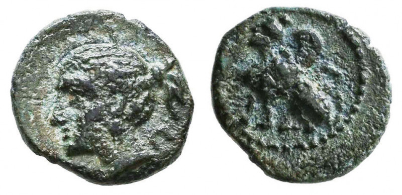 Pamphylia, Perge. Circa 260-230 B.C. AE 

Condition: Very Fine

Weight: 1 gr
Dia...
