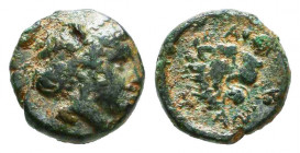 Greek Coins, Ae.

Condition: Very Fine

Weight: 0,6 gr
Diameter: 8,7 mm
