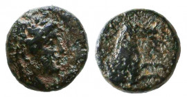 Greek Coins, Ae.

Condition: Very Fine

Weight: 1 gr
Diameter: 9,3 mm