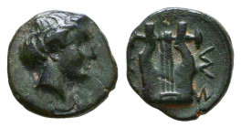 Ionia, Kolophon. Ca. 4th century B.C. AE

Condition: Very Fine

Weight: 0,6 gr
Diameter: 9 mm