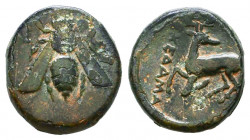 IONIA, Ephesos. Circa 200 BC. Æ

Condition: Very Fine

Weight: 2 gr
Diameter: 13,6 mm