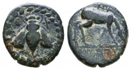 IONIA, Ephesos. Circa 200 BC. Æ

Condition: Very Fine

Weight: 2,6 gr
Diameter: 15,4 mm