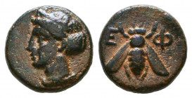 IONIA, Ephesos. Circa 200 BC. Æ

Condition: Very Fine

Weight: 1,5 gr
Diameter: 11,1 mm