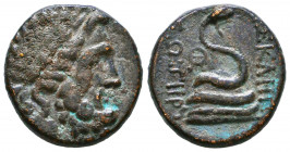 Pergamon , Mysia. AE, c. 2nd to 1st Century BC.

Condition: Very Fine

Weight: 6,9 gr
Diameter: 21,2 mm