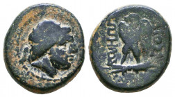Greek Coins, Ae.

Condition: Very Fine

Weight: 5,7 gr
Diameter: 18 mm
