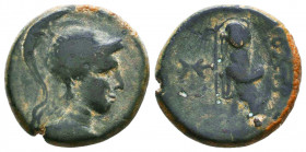Greek Coins, Ae.

Condition: Very Fine

Weight: 5,7 gr
Diameter: 19,8 mm