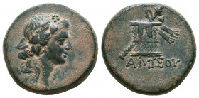 PONTOS, Amisos. Circa 100-95 BC. Æ

Condition: Very Fine

Weight: 8,6 gr
Diameter: 21,8 mm