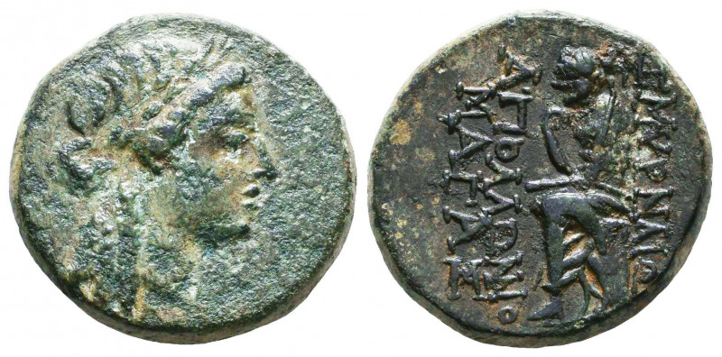 IONIA, Smyrna, (c.190-175 B.C.), AE 

Condition: Very Fine

Weight: 7,8 gr
Diame...