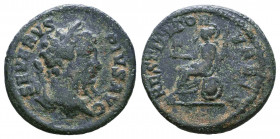 Septimius Severus (193-211 AD). AE

Condition: Very Fine

Weight: 2,7 gr
Diameter: 19 mm