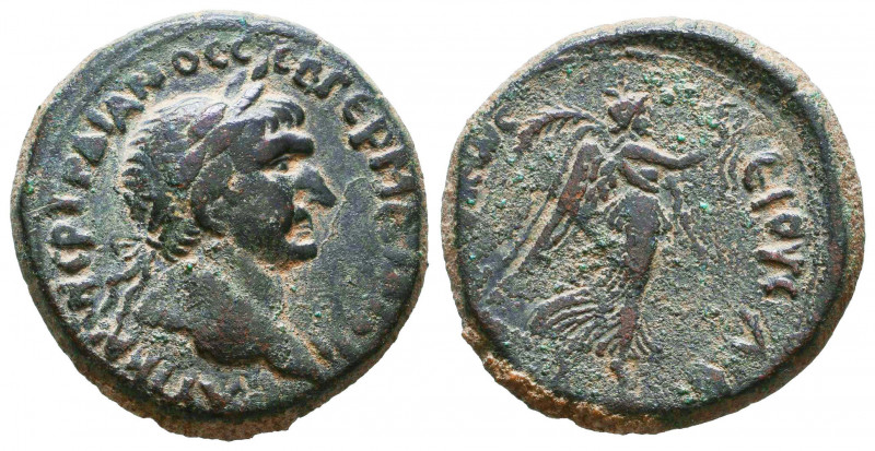 TRAJAN, 98-117 AD. AE

Condition: Very Fine

Weight: 9,4 gr
Diameter: 24,8 ...