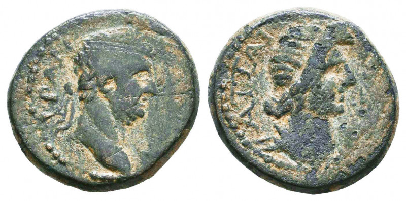 PAMPHYLIA. Attaleia. Hadrian (117-138). Ae.
Obv: AV TPAI AΔPIAN.
Laureate head...