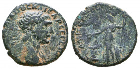 Trajan. AE  98-117 AD

Condition: Very Fine

Weight: 2,9 gr
Diameter: 17,3 mm