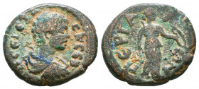 MYSIA. Pergamum. Geta (Caesar, 198-209). Ae
Condition: Very Fine

Weight: 5,3 gr
Diameter: 20,1 mm