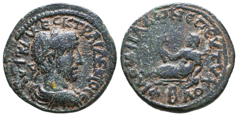 Traianus Decius (249-251 AD). AE, Philomelion, Phrygia.
Obv. AVT K Γ MEC K TPAI ...