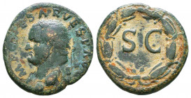 Vespasian. A.D. 69-79. Æ

Condition: Very Fine

Weight: 5,7 gr
Diameter: 22,6 mm