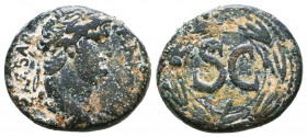 Syria, Seleucis and Pieria. Antiochia ad Orontem. Nero. A.D. 54-68. AE

Condition: Very Fine

Weight: 6,9 gr
Diameter: 21,7 mm