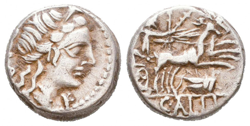 C. Vibius C.f. Pansa
C. Vibius C.f. Pansa, Denarius,Rome, 90 BC, AR,  Laureate ...
