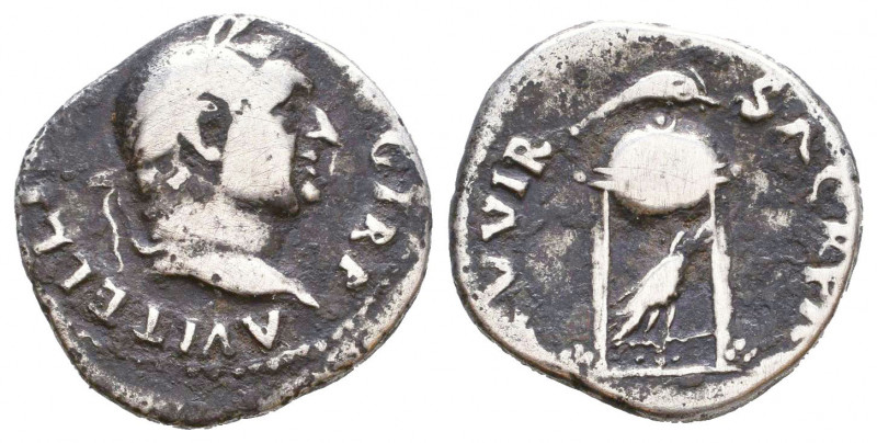 Vitellius AR Denarius. Rome, 69 AD.

Condition: Very Fine

Weight: 3,1 gr
Diamet...