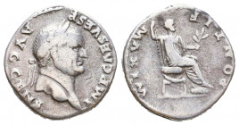 Vespasian (AD 69-79). Silver denarius 

Condition: Very Fine

Weight: 3 gr
Diameter: 18,2 mm