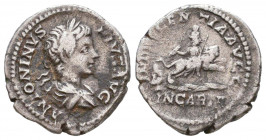 Caracalla (AD 198-217), AR Denarius, 

Condition: Very Fine

Weight: 3 gr
Diameter: 19,2 mm