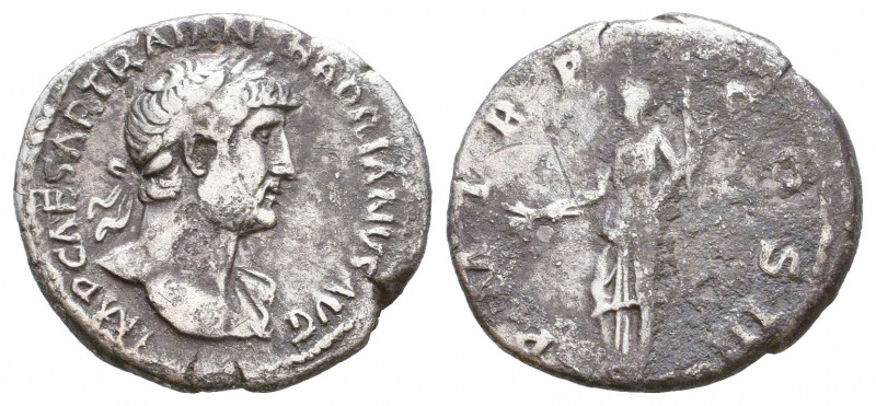 Hadrian AR Denarius. AD 132-134. 

Condition: Very Fine

Weight: 3 gr
Diameter: ...